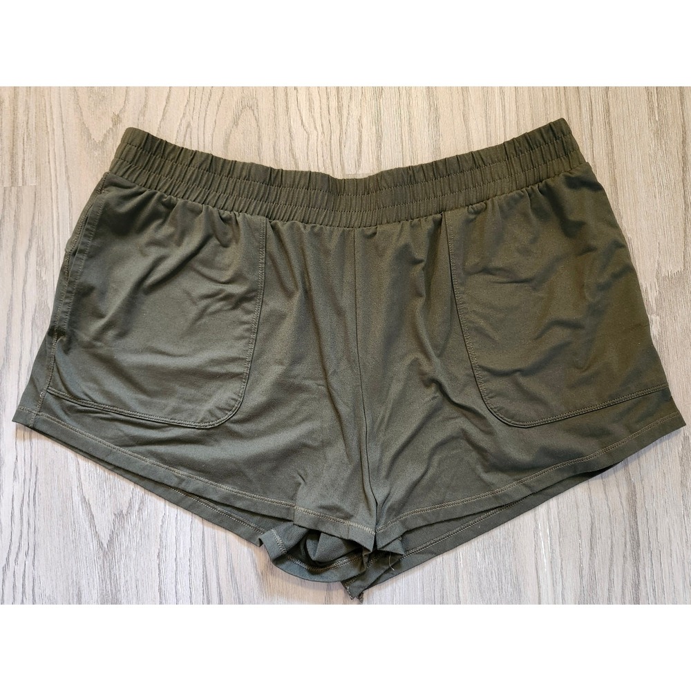 All In‎ Motion Running Shorts Women's Size XL Green